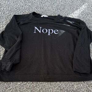 Black Nope Sweatshirt